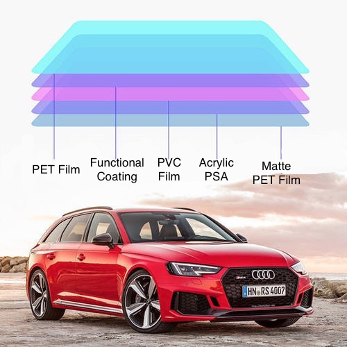 Película protectora de pintura mate autocurativa TPH PPF