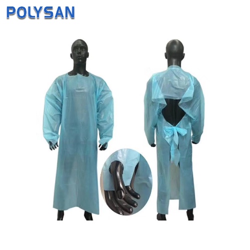 Aplicación de película CPE en ropa aislante.