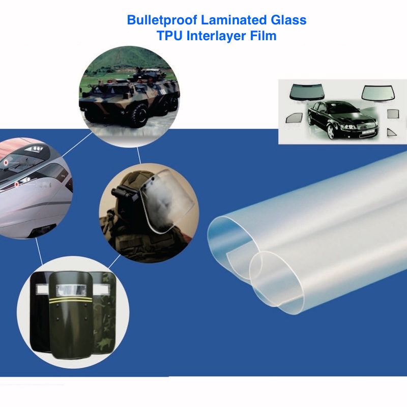 Película intermedia de TPU de vidrio laminado a prueba de balas